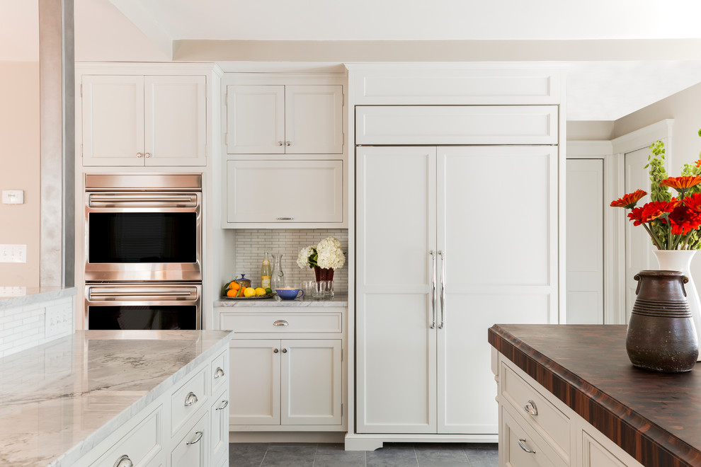 Charming-Subzero-Fridge-home-remodel-Traditional-Kitchen-Boston