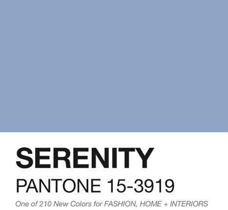 Pantone serenity