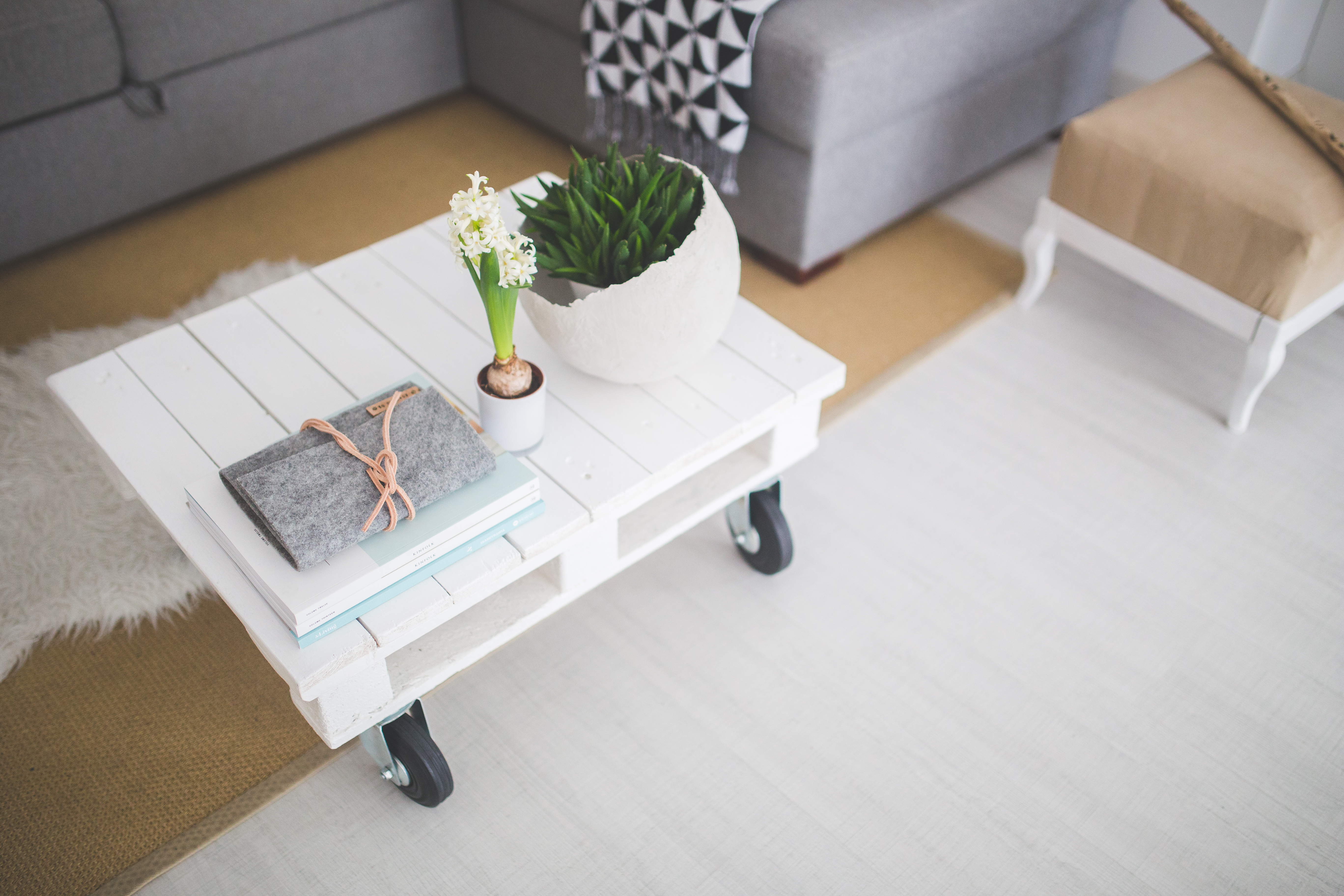 white coffee table reclaimed wood painted