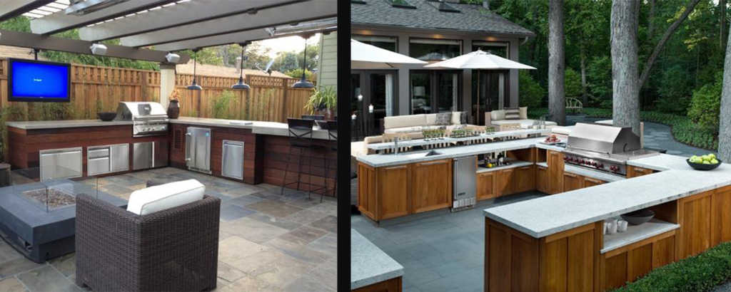 outdoor kitchen patio season